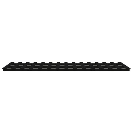 sengestel 75x190 cm massivt fyrretræ sort