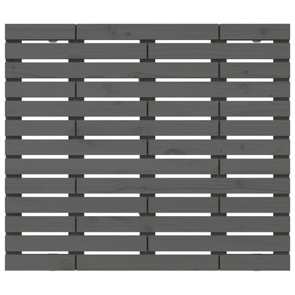 sengegavl 106x3x91,5 cm massivt fyrretræ grå
