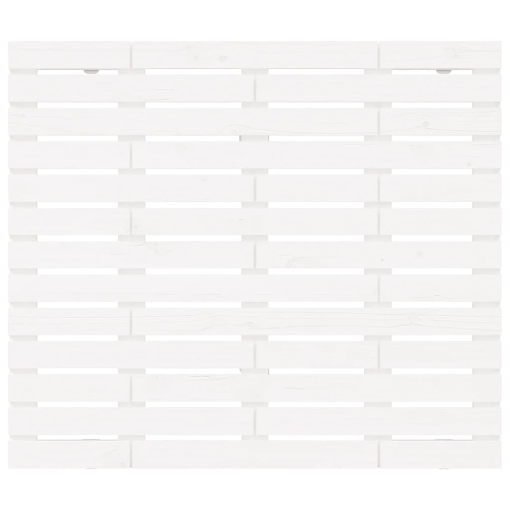 sengegavl 96x3x91,5 cm massivt fyrretræ hvid