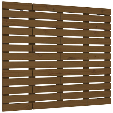 sengegavl 96x3x91,5 cm massivt fyrretræ gyldenbrun