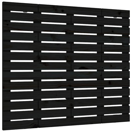sengegavl 96x3x91,5 cm massivt fyrretræ sort