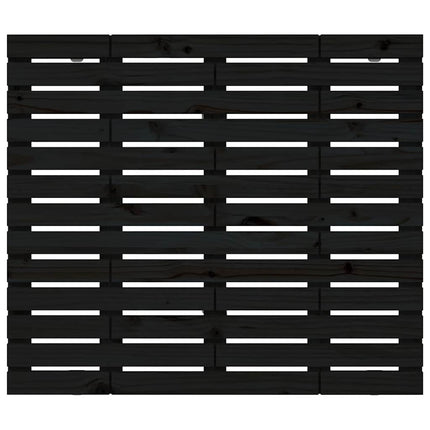 sengegavl 96x3x91,5 cm massivt fyrretræ sort