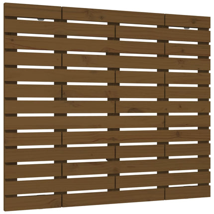 sengegavl 126x3x91,5 cm massivt fyrretræ gyldenbrun