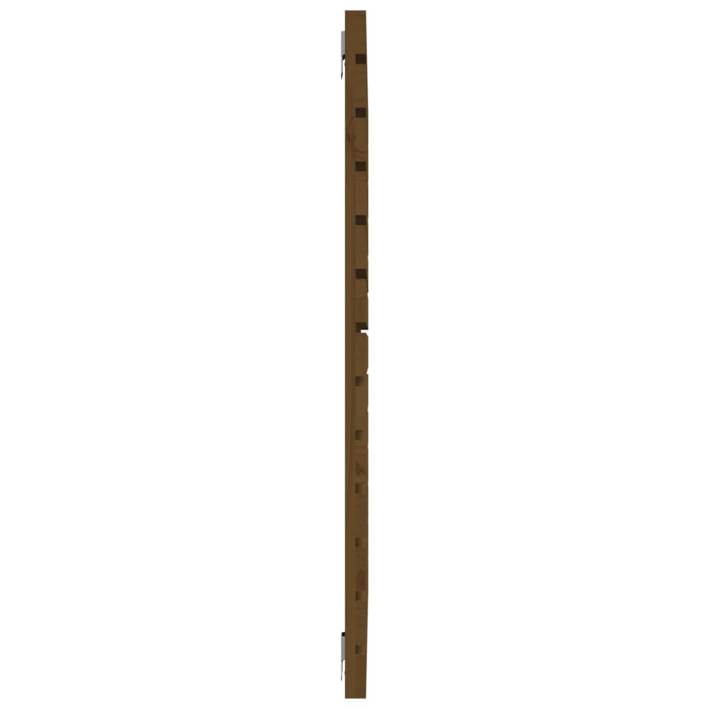sengegavl 126x3x91,5 cm massivt fyrretræ gyldenbrun