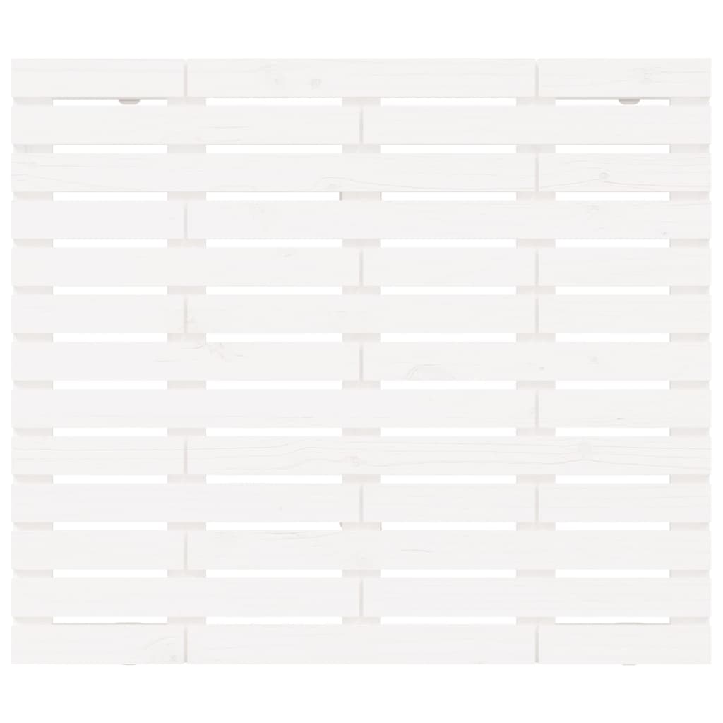 sengegavl 146x3x91,5 cm massivt fyrretræ hvid
