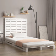 sengegavl 146x3x91,5 cm massivt fyrretræ hvid