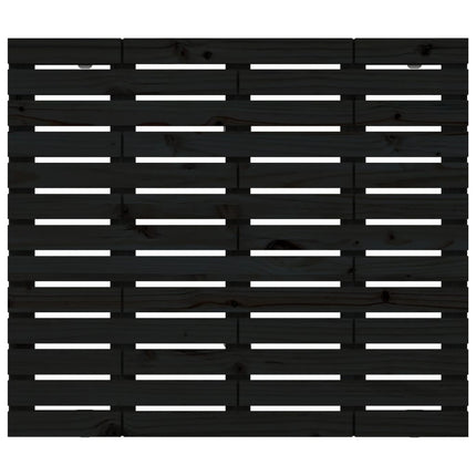 sengegavl 146x3x91,5 cm massivt fyrretræ sort