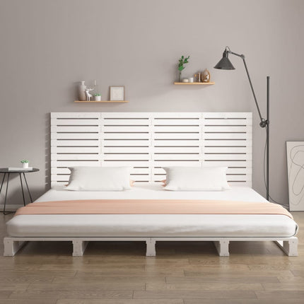 sengegavl 166x3x91,5 cm massivt fyrretræ hvid