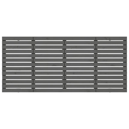 sengegavl 166x3x91,5 cm massivt fyrretræ grå