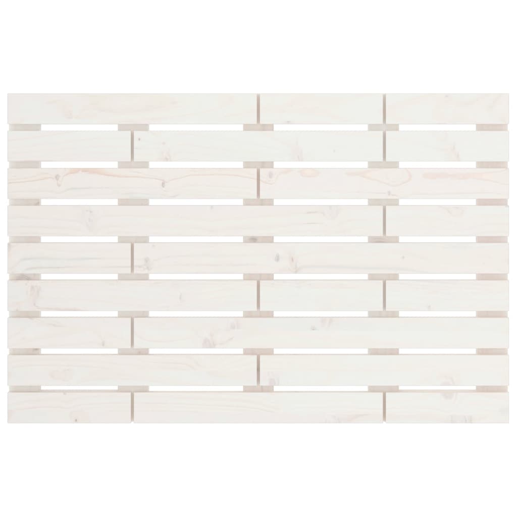 sengegavl 106x3x63 cm massivt fyrretræ hvid