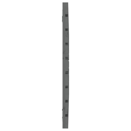 sengegavl 106x3x63 cm massivt fyrretræ grå