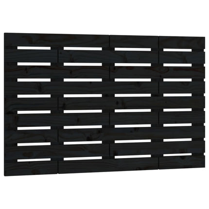 sengegavl 106x3x63 cm massivt fyrretræ sort