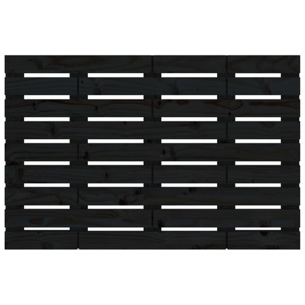 sengegavl 106x3x63 cm massivt fyrretræ sort