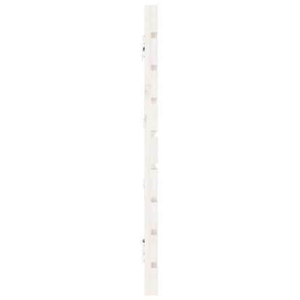 sengegavl 206x3x63 cm massivt fyrretræ hvid