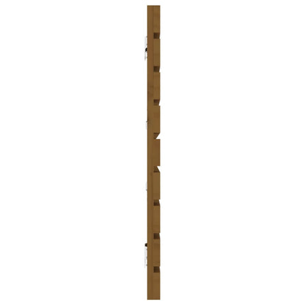 sengegavl 206x3x63 cm massivt fyrretræ gyldenbrun