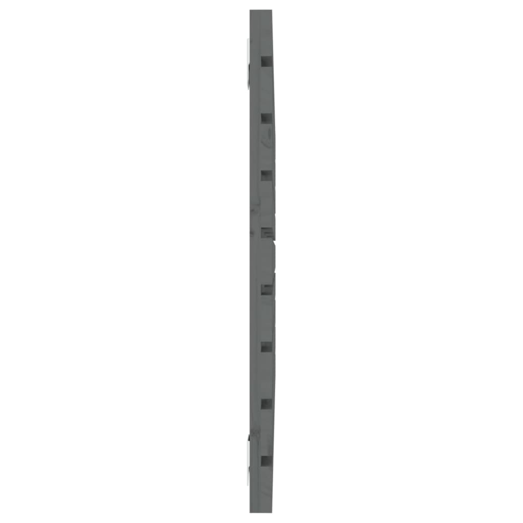 sengegavl 96x3x63 cm massivt fyrretræ grå