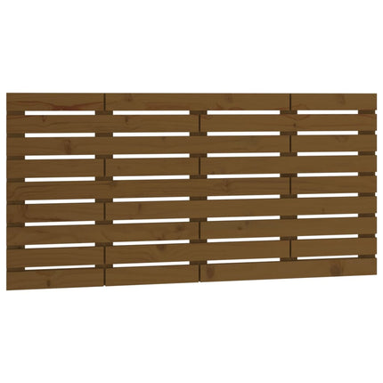 sengegavl 126x3x63 cm massivt fyrretræ gyldenbrun