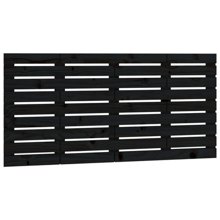 sengegavl 126x3x63 cm massivt fyrretræ sort