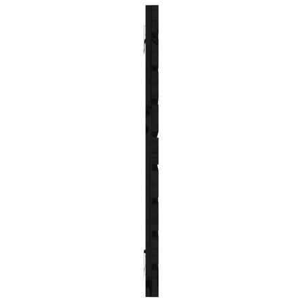 sengegavl 126x3x63 cm massivt fyrretræ sort