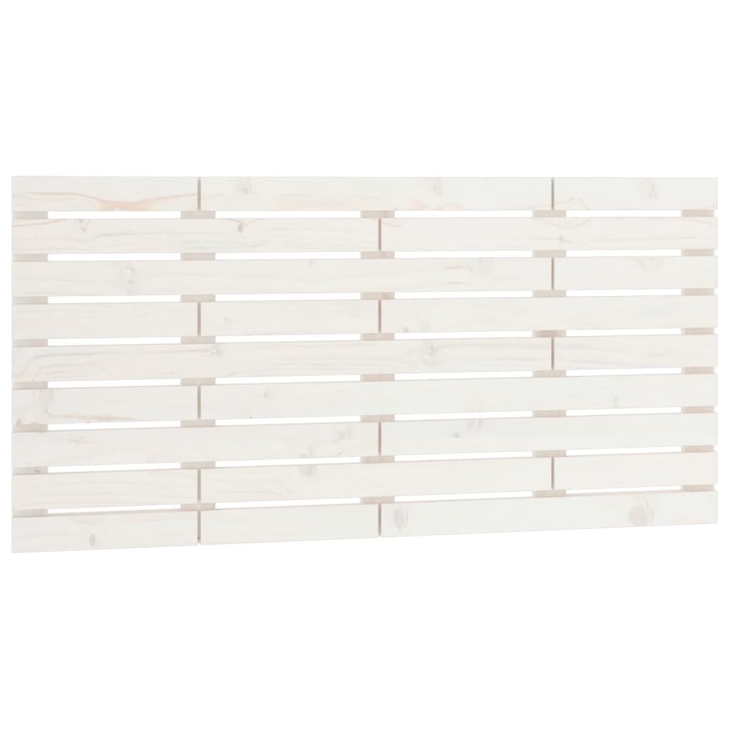 sengegavl 146x3x63 cm massivt fyrretræ hvid