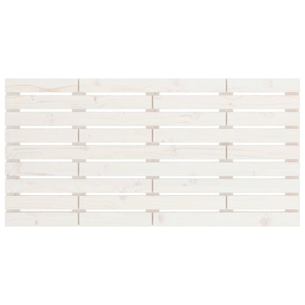 sengegavl 146x3x63 cm massivt fyrretræ hvid