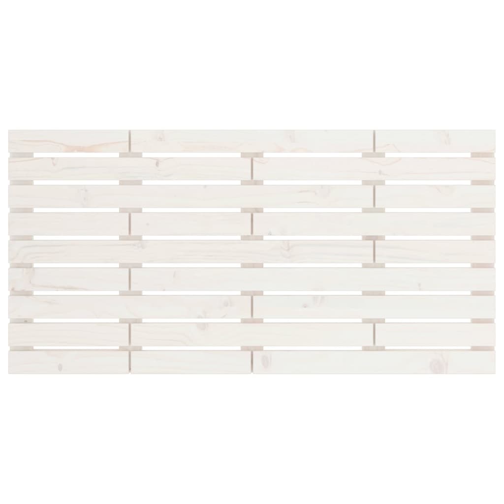 sengegavl 146x3x63 cm massivt fyrretræ hvid