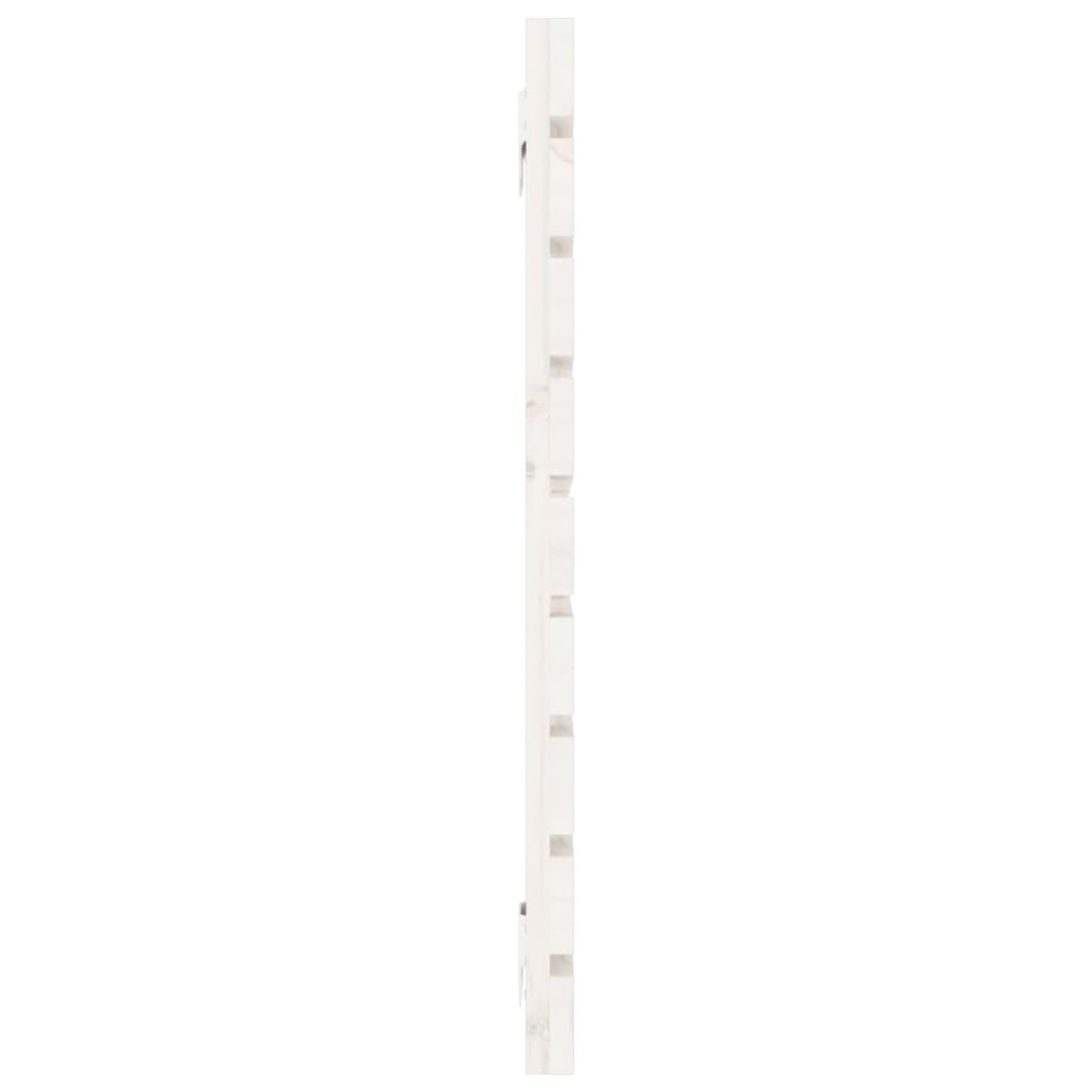 sengegavl 146x3x63 cm massivt fyrretræ hvid