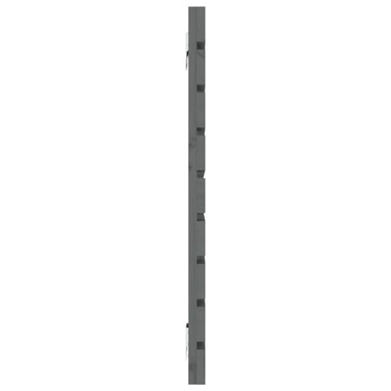 sengegavl 156x3x63 cm massivt fyrretræ grå