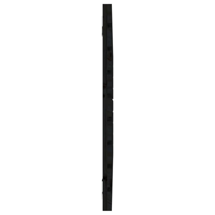 sengegavl 81x3x63 cm massivt fyrretræ sort