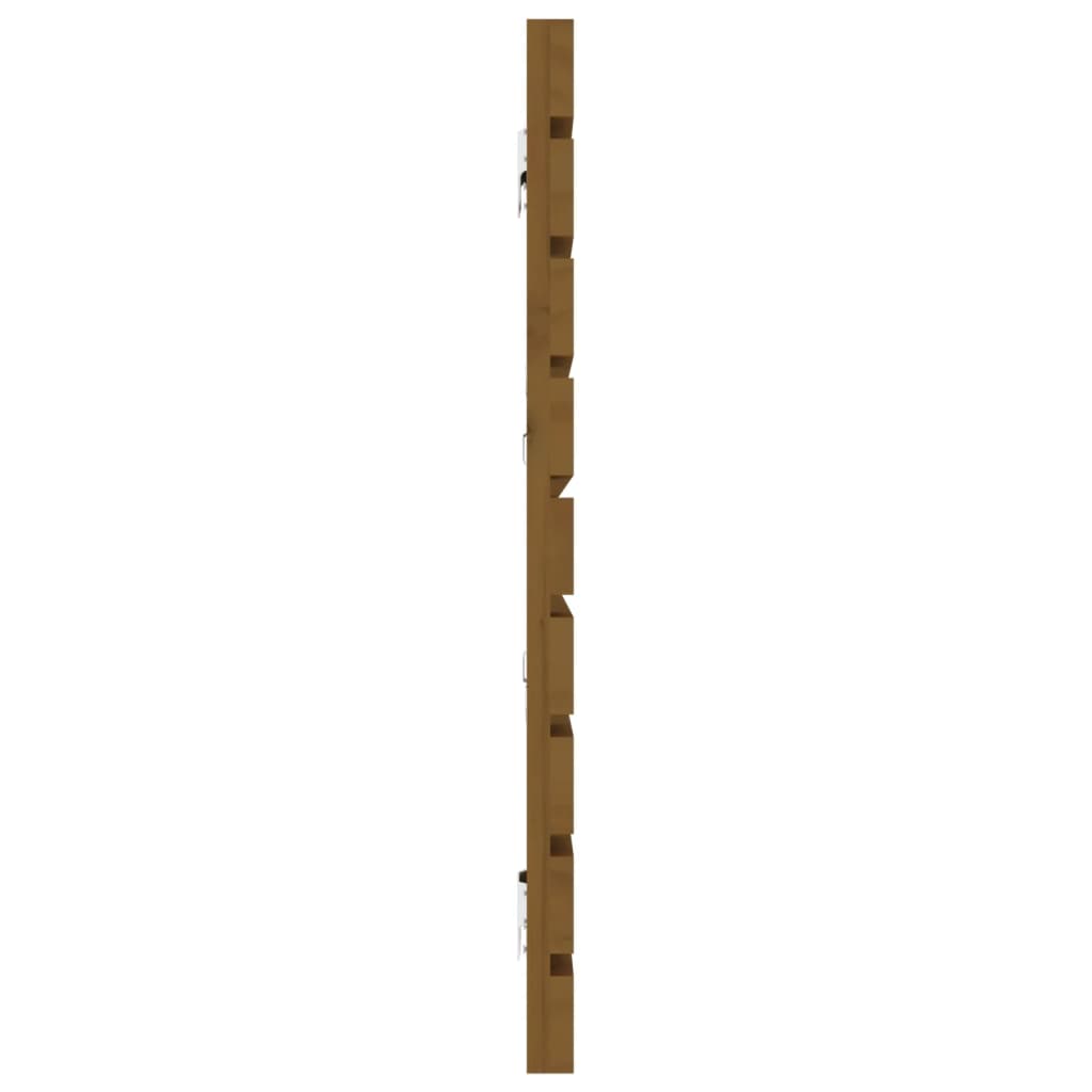 sengegavl 166x3x63 cm massivt fyrretræ gyldenbrun
