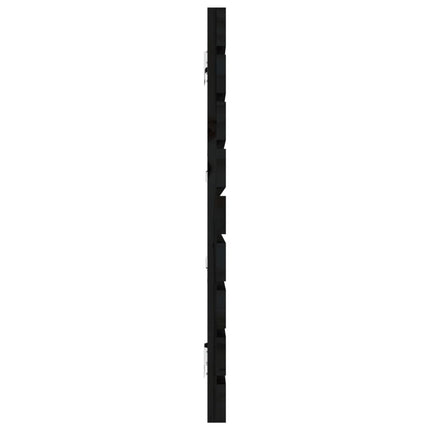 sengegavl 166x3x63 cm massivt fyrretræ sort