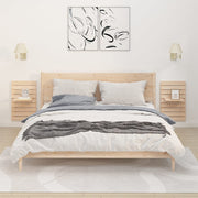 væghængte sengehylder 2 stk. massivt fyrretræ