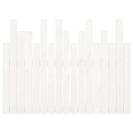 sengegavl 108x3x80 cm massivt fyrretræ hvid