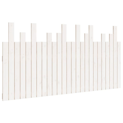 sengegavl 159,5x3x80 cm massivt fyrretræ hvid