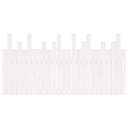 sengegavl 159,5x3x80 cm massivt fyrretræ hvid