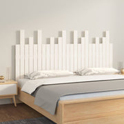 sengegavl 159,5x3x80 cm massivt fyrretræ hvid