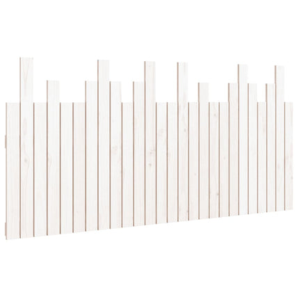 sengegavl 166x3x80 cm massivt fyrretræ hvid