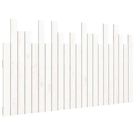 sengegavl 140x3x80 cm massivt fyrretræ hvid