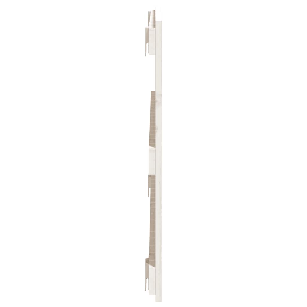 sengegavl 108x3x60 cm massivt fyrretræ hvid
