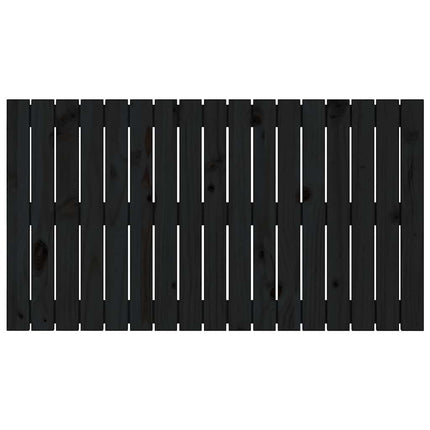 sengegavl 108x3x60 cm massivt fyrretræ sort