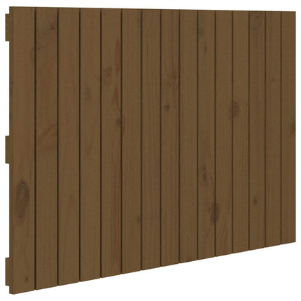 sengegavl 95,5x3x60 cm massivt fyrretræ gyldenbrun
