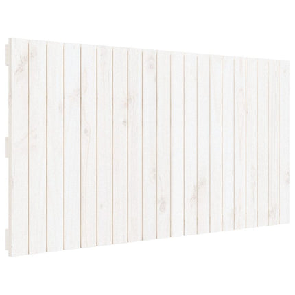 sengegavl 127,5x3x60 cm massivt fyrretræ hvid