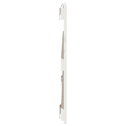 sengegavl 127,5x3x60 cm massivt fyrretræ hvid