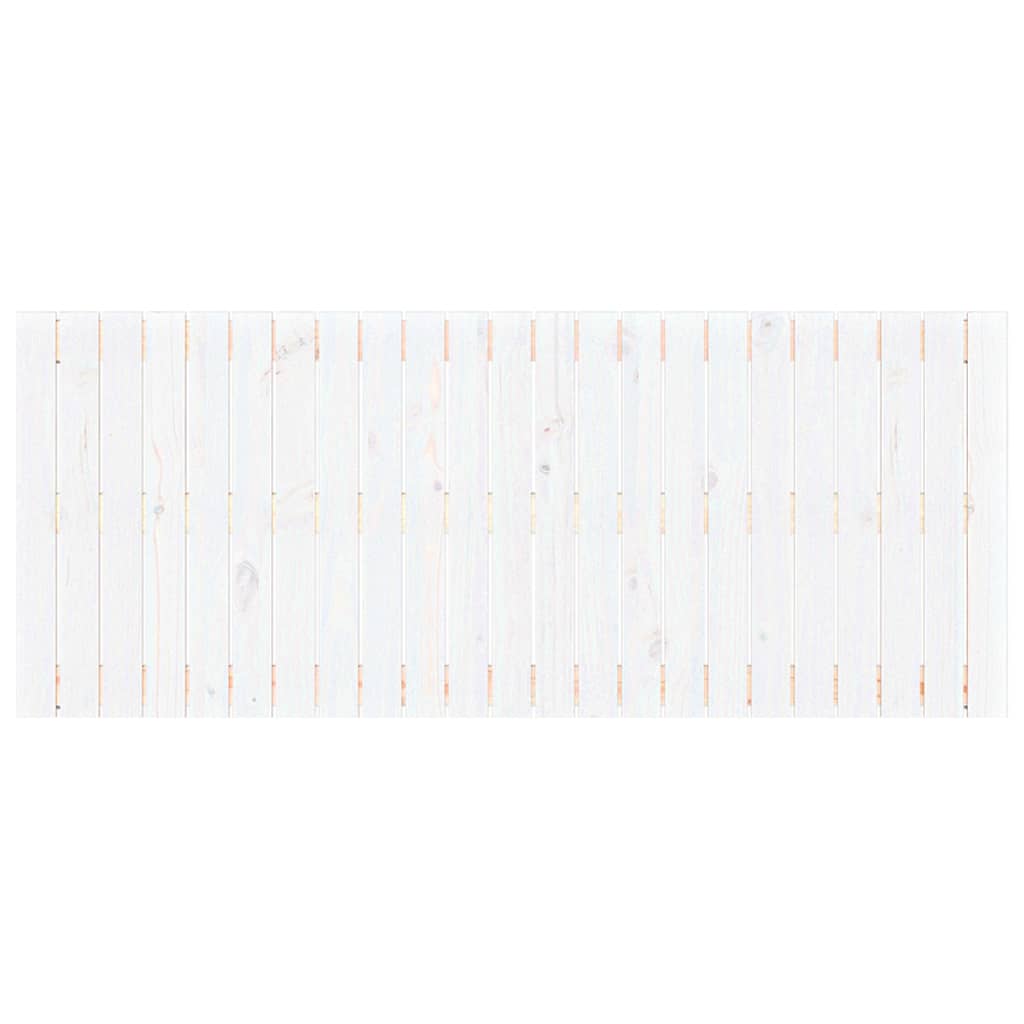 sengegavl 147x3x60 cm massivt fyrretræ hvid
