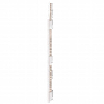 sengegavl 147x3x60 cm massivt fyrretræ hvid