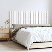 sengegavl 147x3x60 cm massivt fyrretræ hvid