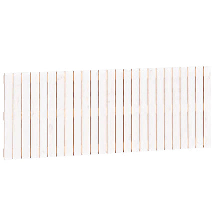 sengegavl 159,5x3x60 cm massivt fyrretræ hvid