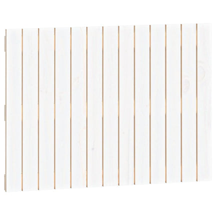 sengegavl 82,5x3x60 cm massivt fyrretræ hvid