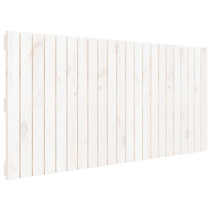 sengegavl 140x3x60 cm massivt fyrretræ hvid