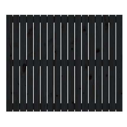 sengegavl 108x3x90 cm massivt fyrretræ sort